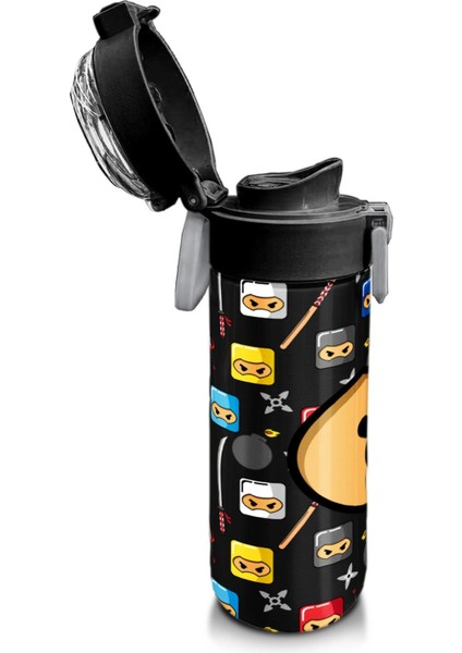 Kids Erkek Desenli Pipetli ve Direkt Içim Çelik Termos 500 ml fırsatları