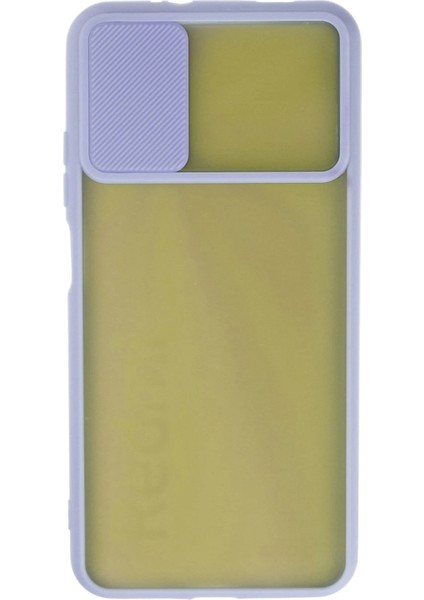 Xiaomi Redmi 9t Kılıf Palm Buzlu Kamera Sürgülü Silikon - Lila Bstmy