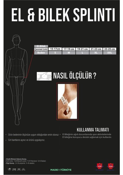 Ortopedik Baş Parmak Destekli Ten Rengi Başparmak Tespit Ateli