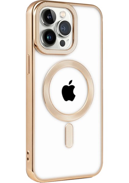 Iphone 14 Pro Max Kılıf Kronos Magsafe Kapak - Gold Bstmy