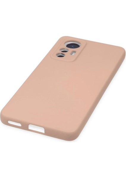 Xiaomi Mi 12 Lite Kılıf Nano Içi Kadife Silikon - Pudra Bstmy