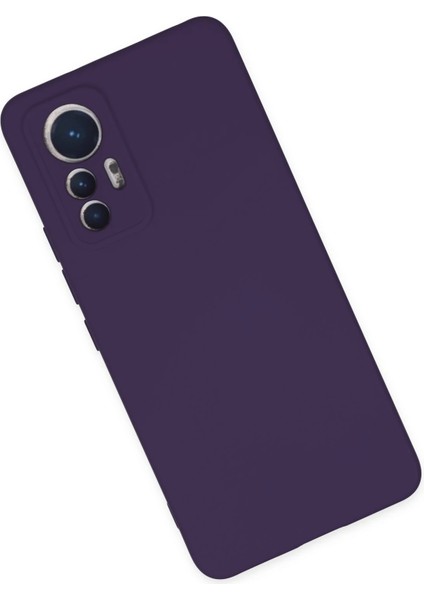 Xiaomi Mi 12 Lite Kılıf Nano Içi Kadife Silikon - Mor Bstmy