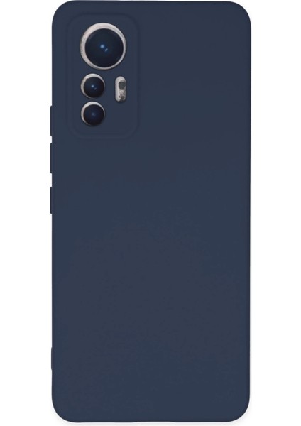 Xiaomi Mi 12 Lite Kılıf Nano Içi Kadife Silikon - Lacivert Bstmy