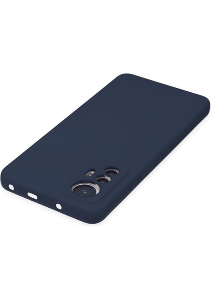 Xiaomi Mi 12 Lite Kılıf Nano Içi Kadife Silikon - Lacivert Bstmy