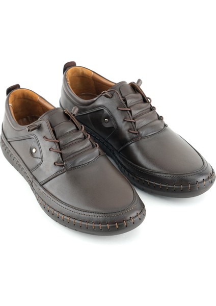 Erkek Yazlık Iç Dış Hakiki Deri Ortopedik Rahat Taban Bağcıklı Ayarlanabilir Günlük Klasik Ayakkabı indirimleri