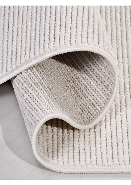 Ekati EC01 Krem Bukle Salon Halısı Oturma Odası Halısı Kesme Halı Yolluk Dokuma Koridor Halısı