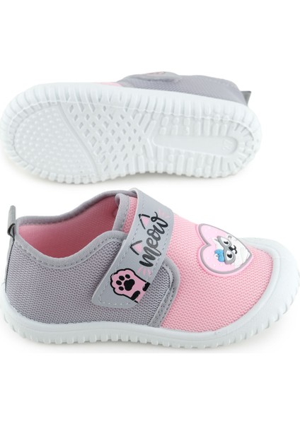 Yazlık Kız Çocuk Rahat Taban Cırt Cırtlı Ayarlanabilir Keten Günlük Ayakkabı indirimleri