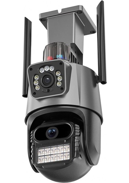 Powermaster PM-26197 1080P Wifi Poe Kamera 6 Mp Icsee Destekli Ip Güvenlik Kamerası Cep Telefonundan Izlenebilen