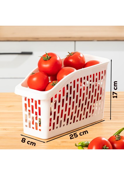 Org-22 3 Lü Çok Amaçlı Buzdolabı Içi Düzenleyici Sebze Meyve Organizer Sepet