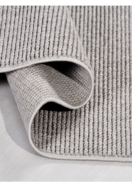 Ekati EC02 Gri Bukle Salon Halısı Oturma Odası Halısı Kesme Halı Yolluk Dokuma Koridor Halısı