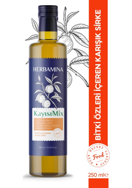 Kayısı Mix Sirke 250 ml