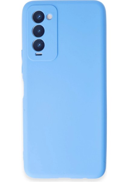 Tecno Camon 18 Kılıf First Silikon - Mavi Bstmy