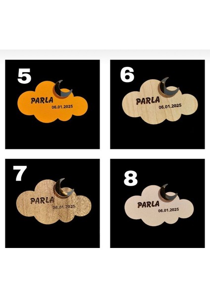 Kişiselleştirilebilir Ahşap Magnet | Kız - Erkek Çocuk Hediyelik | 10' Lu SET|MG2017 modelleri