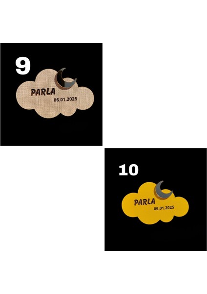 Kişiselleştirilebilir Ahşap Magnet | Kız - Erkek Çocuk Hediyelik | 10' Lu SET|MG2017 fırsatları