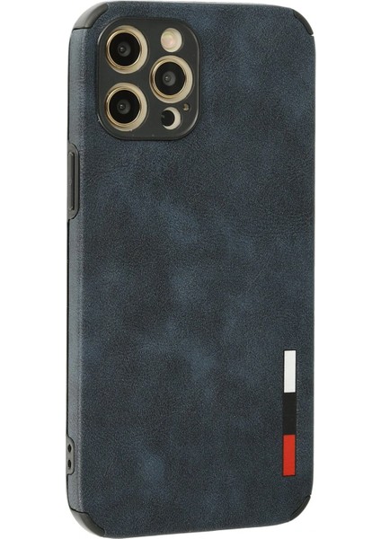 Iphone 12 Pro Kılıf Loop Deri Silikon - Lacivert Bstmy