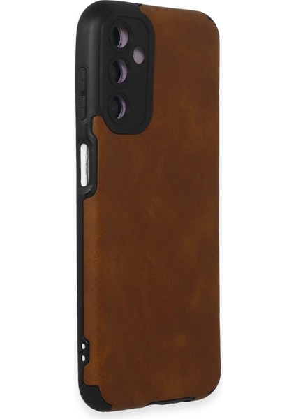 Samsung Galaxy M14 5g Kılıf Loop Deri Silikon - Kahverengi Bstmy