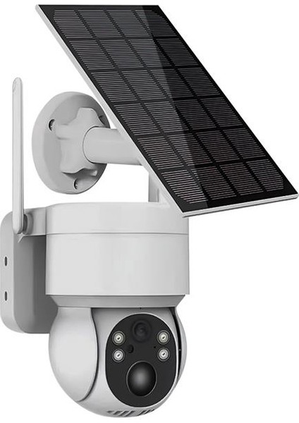 Powermaster PM-26196 Solar Güneş Panelli Dış Mekan Wifi Kamera 4mp 1080P Icsee Uygulama Destekli
