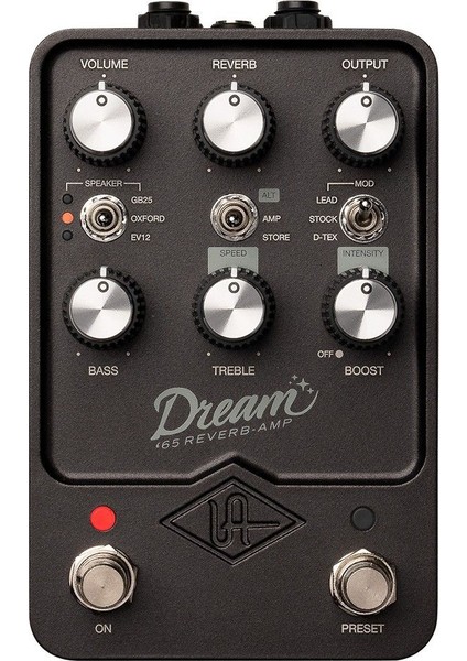 Uafx Dream '65 Reverb Amplifier Pedal 60'ların Klasik Amerikan Tüplü Amplifikatör Modellemesi