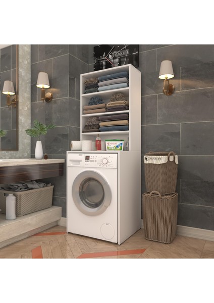 Kenzlife Membran Çamaşır Makinesi Dolabı Hayzum Khvbyz Çerçeve 180*66*55 Mebran Kapak Mdf Gövde fiyatları