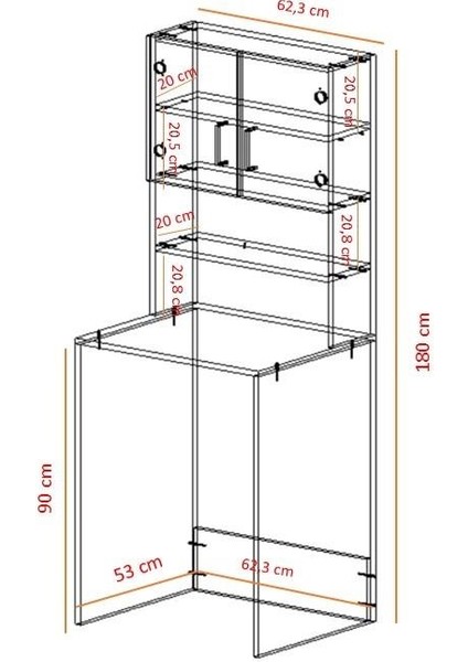 Kenzlife Membran Çamaşır Makinesi Dolabı Hayzum Khvbyz Çerçeve 180*66*55 Mebran Kapak Mdf Gövde fırsatları