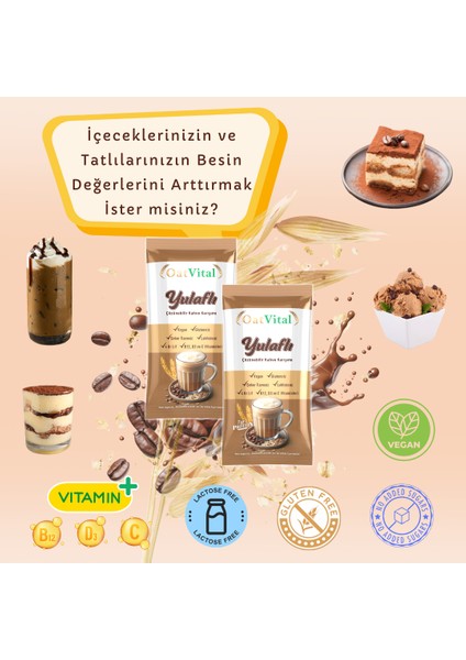Yulaf Sütlü ve Kahveli İçecek Karışımı-15'li Stand