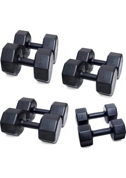 Ps Spor 4 Set Dambıl + Sayaçlı Ayarlanabilir El Yayı + Sayaçlı Atlama Ipi = 3 kg + 6 kg 8 kg 10 kg