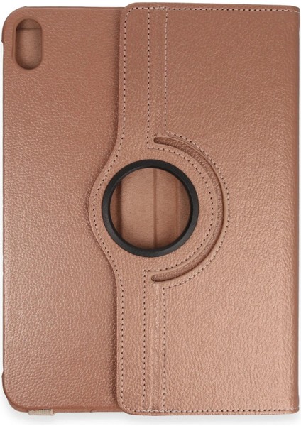 Ipad 2022 10.9 (10.nesil) Kılıf 360 Tablet Deri Kılıf - Rose Gold Bstmy