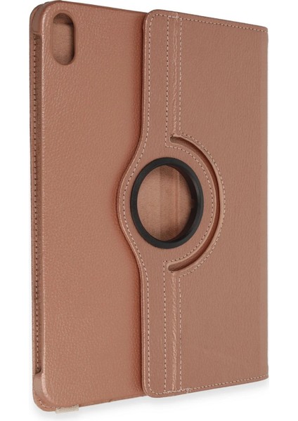 Ipad 2022 10.9 (10.nesil) Kılıf 360 Tablet Deri Kılıf - Rose Gold Bstmy