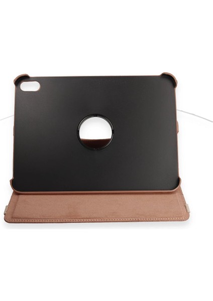 Ipad 2022 10.9 (10.nesil) Kılıf 360 Tablet Deri Kılıf - Rose Gold Bstmy