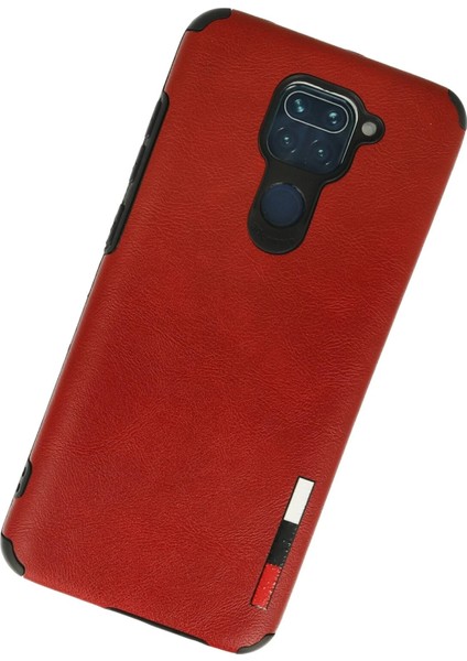 Xiaomi Redmi Note 9 Kılıf Loop Deri Silikon - Kırmızı Bstmy