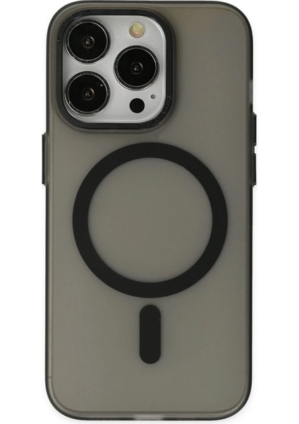 Iphone 14 Pro Kılıf Lodos Magneticsafe Mat Kapak - Siyah Bstmy