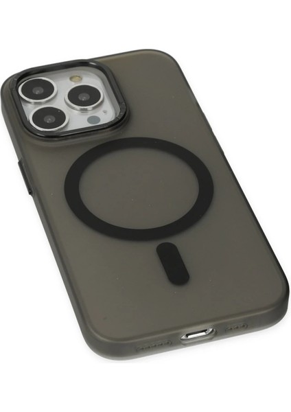 Iphone 14 Pro Kılıf Lodos Magneticsafe Mat Kapak - Siyah Bstmy