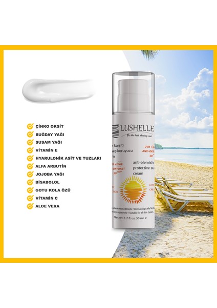 50+ Spf Güneş Kremi 50 ml - Tüm Cilt Tipleri Için fiyatları