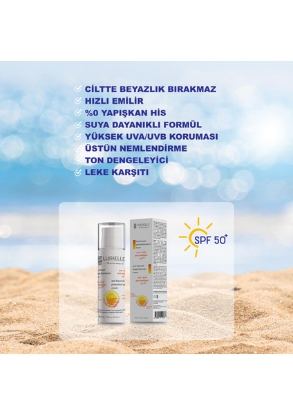 50+ Spf Güneş Kremi 50 ml - Tüm Cilt Tipleri Için modelleri