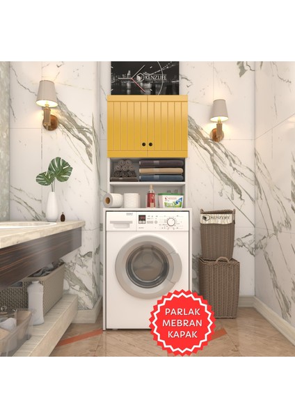 Kenzlife Membran Çamaşır Makinesi Dolabı Hayzum Hrdbyz Çitçit 180*66*55 Mebran Kapak Suntalam Gövde