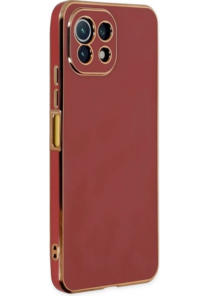 Xiaomi Mi 11 Lite Kılıf Volet Silikon - Kırmızı Bstmy