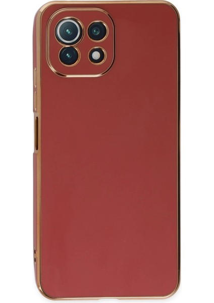 Xiaomi Mi 11 Lite Kılıf Volet Silikon - Kırmızı Bstmy