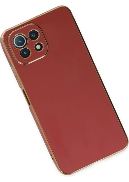 Xiaomi Mi 11 Lite Kılıf Volet Silikon - Kırmızı Bstmy