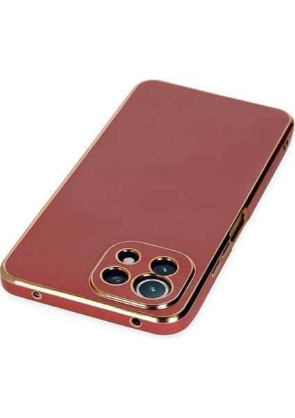Xiaomi Mi 11 Lite Kılıf Volet Silikon - Kırmızı Bstmy