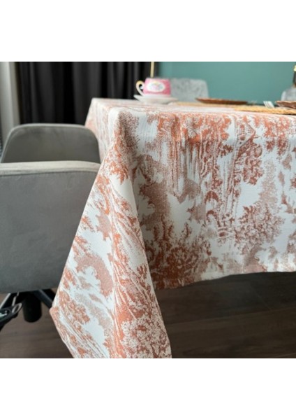 Yüksek Kaliteli Desenli 160 x 240 Masa Örtüsü Açık Kahverengi Ağırlıklı fiyatları