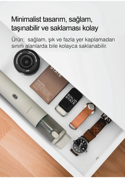 Duo Plus Kablosuz Şarjlı El Süpürgesi ve Hava Kompresörü - Beyaz Lydsto Türkiye Garantili