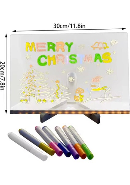 12 Inc LED Işıklı Çizim Tahtası Ayarlanabilir Stant ve Kalemleri Ile - MCT1030-4617