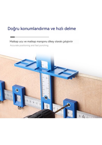 Kolu Delme Konumlandırıcı Çok Fonksiyonlu Ağaç Işleme Yardımcı Araçları Delik Açma Eseri (Yurt Dışından)