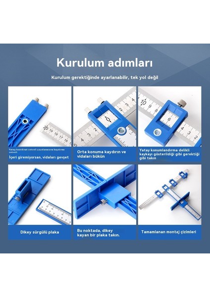 Kolu Delme Konumlandırıcı Çok Fonksiyonlu Ağaç Işleme Yardımcı Araçları Delik Açma Eseri (Yurt Dışından)