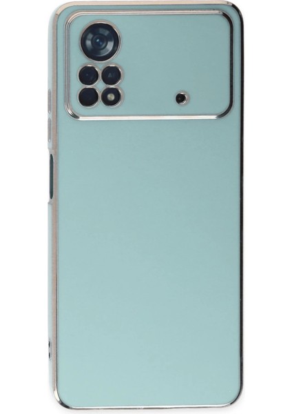 Xiaomi Poco X4 Pro 5g Kılıf Volet Silikon - Açık Yeşil Bstmy