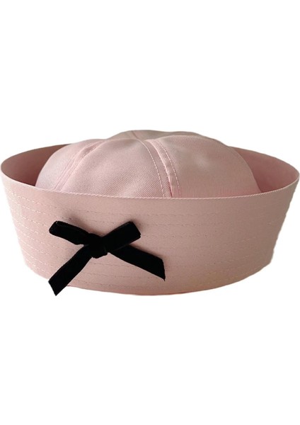 Japon Tatlı Yay Sevimli Kız Akademi Pembe Şapka Bereler (Yurt Dışından)