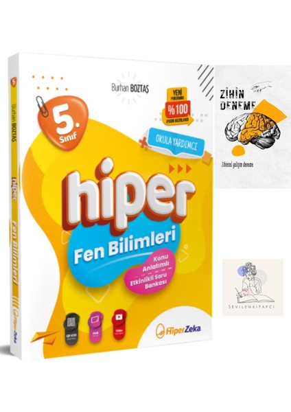 Hiperzeka 5.sınıf Fen Bilimleri Konu Anlatım KİTABI+ZİHİNDENEME-SSSK178