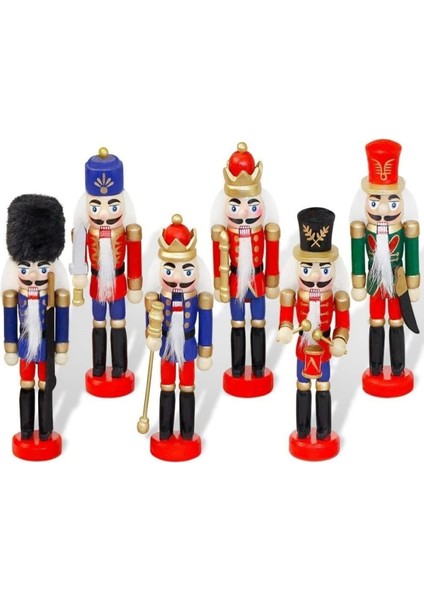 Kurşun Asker Ahşap Dekoratif Eşya 13 cm 6 Lı Set