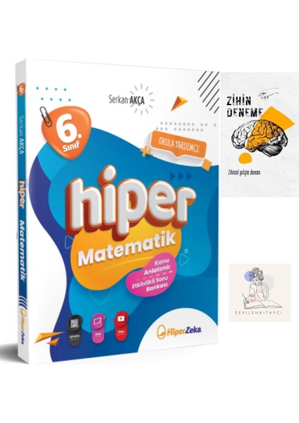 Hiperzeka 6.sınıf Matematik Konu Anlatım KİTABI+ZİHİNDENEME-SSSK543