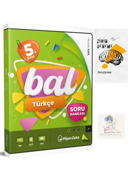 Hiperzeka 5.sınıf Bal Türkçe Soru BANKASI+ZİHİNDENEME-SSSK277
